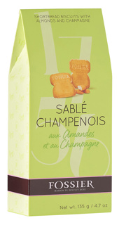 Champenois Sable w/Almonds And Champagne 135gr Pack Fossier