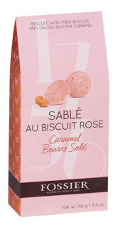 Sable Pink Cookies Salted Butter Caramel 110gr Pack Fossier