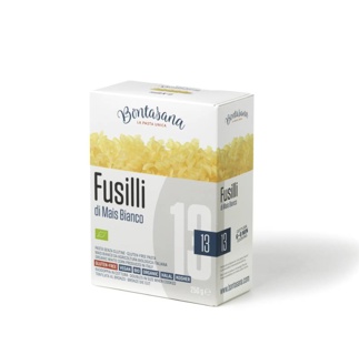 Pasta gluten free Fusilli white corn Bontasana pack 250gr box/6