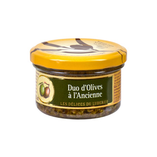 Duo of Black and Green Olives Delices Du Luberon 90gr Jar