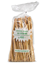 Breadstick From Piedmont w/Sesame 400gr Pack Import Italy