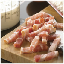 Diced Bacon Smoked Loste Tray Map aprox. 1kg Tray | per kg