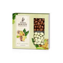 Pistachio Coated w/Milk & White Chocolate Francois Doucet Pack 180g | per pcs